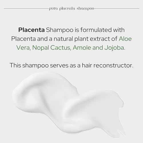 PURA PLACENTA Reconstructor Shampoo with Proteins & Natural Oils - 32 fl oz - Variation: PURA PLACENTA / 32 Fl Oz