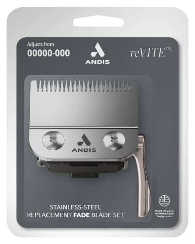Andis reVITE Fade Clipper Replacement Stainless Steel Blade Assembly - Fits reVITE Clippers