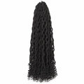 8 Packs Senegalese Twist Crochet Hair - 24 Inch Kinky Synthetic Braids with Curly Ends, Pre Looped for Black Women - Variation of 2 / 24 Inch