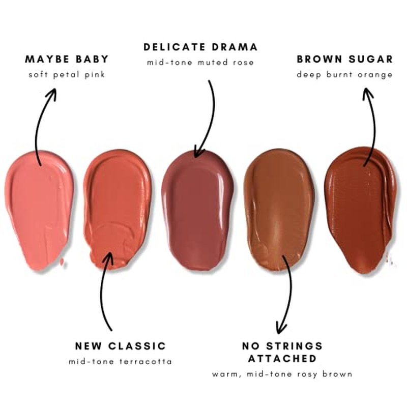 Half Caked In Sync Liquid Blush - Pigmented, Long-Lasting, Multi-Use Liquid Color - Lightweight, Natural Finish - Fragrance-Free, Clean, Vegan & Cruelty-Free, 15ml (Brown Sugar)