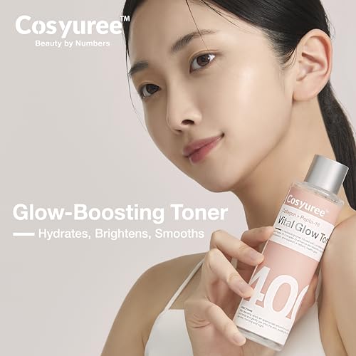 Collagen + Pepta-18 Vital Glow Toner, pH 5.5 Toner, pH Balancing, Absorbing Boost, Calming Skin, Refreshing, Hydrating, Purifying, Korean Skincare, 200ml/6.76 fl.oz