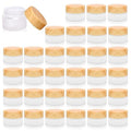 30g Glass Cosmetic Containers Set - 32 Frosted Jars with Leakproof Lids for Makeup & Skincare - Variation of 30 Gram / 32