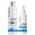 ProBliva 2-Pack Anti Dandruff Shampoo & Scalp Spray Set for Psoriasis & Flaking