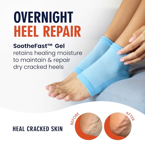 Dr. Frederick's Original Moisturizing Heel Socks for Dry Cracked Heels Treatment - 6 Pairs - Infused with Naturally Nourishing Oils and Butters - Self Care Gifts for Women & Men - Power Pack