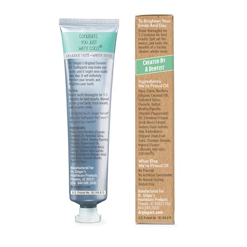 Coconut Oil Toothpaste & Mouthwash Set - Fluoride-Free Oral Care Duo