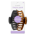 Gimme Beauty Thick Hair Claw Clips - Durable, No-Slip Design for Curly & Textured Hair - Made from Strong & Break-Resistant Recycled Plastic - Black & Tortoise