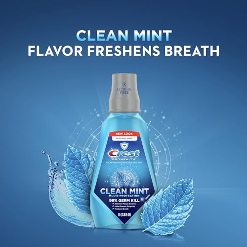 Crest Pro-Health Mouthwash Refreshing Clean Mint 250mL Pack of 3