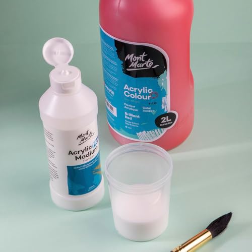 Mont Marte Premium Acrylic Flow Medium 16.9oz Pack of 2 - Fluid Art Additive