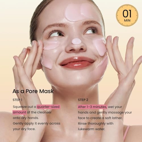 BIODANCE Collagen Mask To Foam Cleanser, 2-in-1 Pore Care and Hydrating Foaming Facial Cleanser for Sensitive Skin, Gentle Face Wash, Korean Skin Care¤Ó5.07 fl. oz. (150 ml)