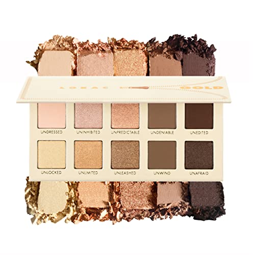 Unzipped Eyeshadow Palette - Gold Edition with Matte and Glitter Shades