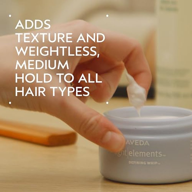 Aveda Light Elements Defining Whip | Hair Styling Wax | Lightweight | Adds Texture & Medium Hold, 4.2 Ounce