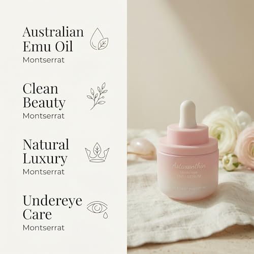 Astaxanthin Eye Serum with Emu Oil - Natural Antioxidant for Radiant Skin
