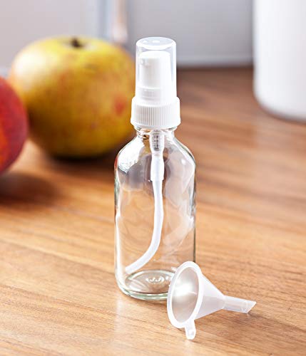24 Pack 2 oz Glass Boston Round Bottles with Pump Dispenser