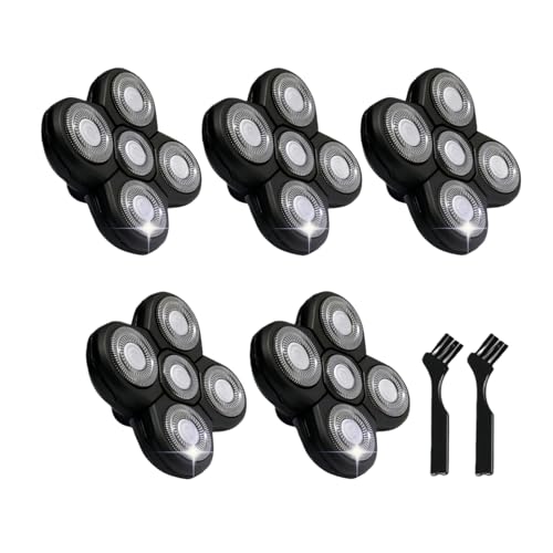 5pcs Replacement Blades for Head Shaver - Compatible with Freebird & Bald Men Grooming - Wet & Dry Use