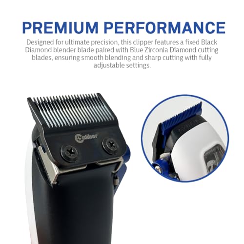 Zirconia DLC Hair Clipper Blades, Professional Barber Trimmer Replacement Blades, Compatible with Disruptor ZR and Focus Clipper