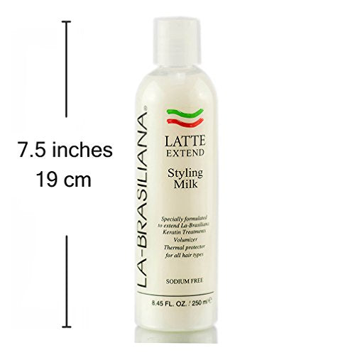 La-Brasiliana Latte Styling Milk with Collagen & Thermal Protection - 8.45 fl oz