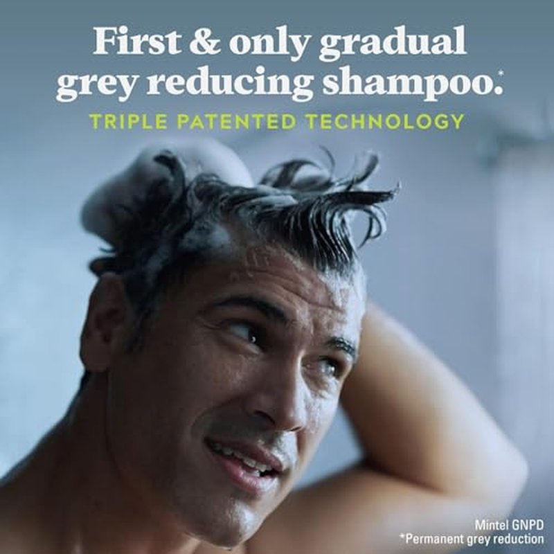Just for Men Control GX Grey Reducing Shampoo, Gradual Hair Color with Keratin for Stronger Thicker and Healthier Looking Hair, 6 Fl Oz - Pack of 1