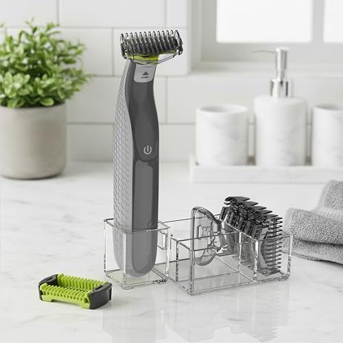 Guards Kit Plus for Philips Norelco OneBlade, with 1?6mm Guide Combs (6 Sizes), Replacement Body Comb, Protective Cap and Organizer Stand