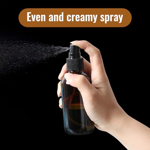 Starside 24-Pack 4oz Amber Glass Spray Bottles with Fine Mist Sprayer - Variation L