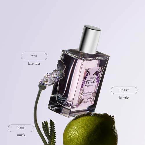 Lavender Eau de Toilette - Amazing Grace by Philosophy, Women's Perfume with Berries & Musk, Long-Lasting Fragrance