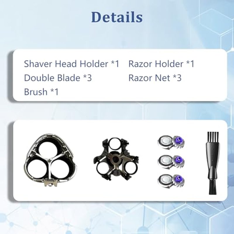 HQ8 Replacement Shaver Head for Phi-lips Shavers - Compatible with AT830, AT880, PT920 Models (Includes AT875, HQ8200 & More)
