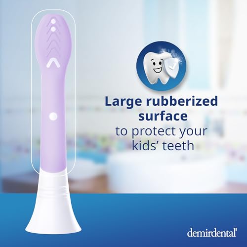 Mini Replacement Toothbrush Heads for Kids 3-6 Years - Lilac, 8 Pack