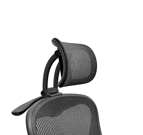ERGOKING Adjustable Mesh Headrest for Herman Miller Aeron Chairs - Classic Black, Variation of THIS listing