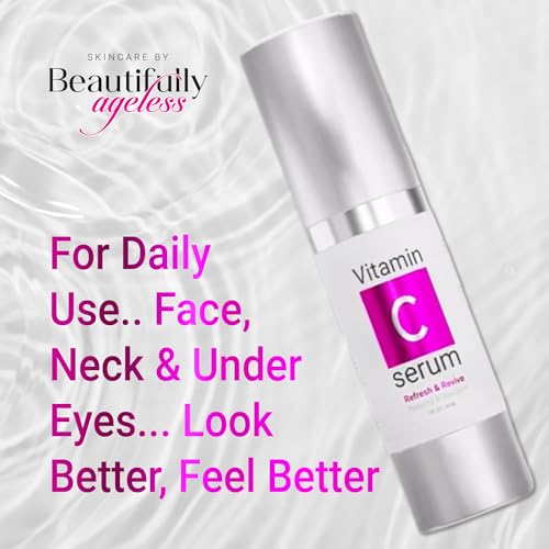 Vitamin C Face Serum for Radiance & Hydration - Vegan Cruelty-Free, Lightweight, Non-Greasy, American-Made