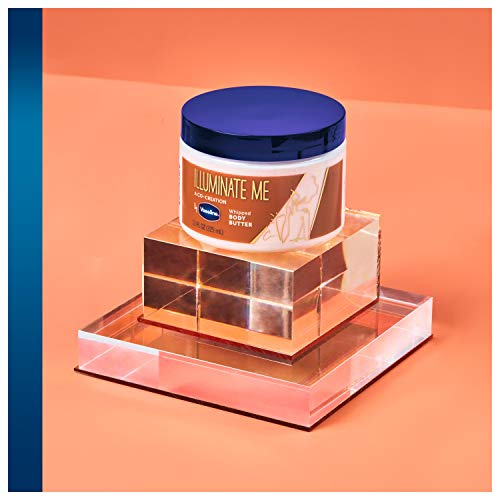 Vaseline Intensive Care Cocoa Radiant For Glowing Skin 3 Count Body Gel Oil Body Oil & Illuminate Me Body Butter Whipped Body Butter