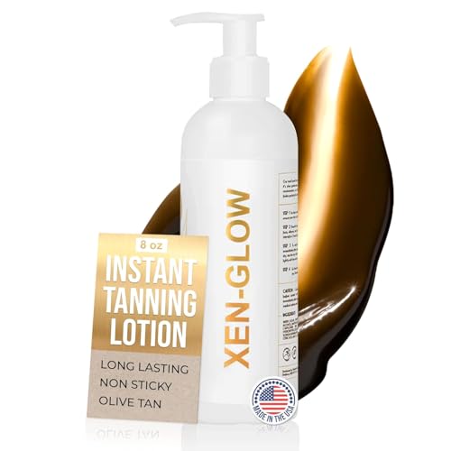 Dark Self Tanning Lotion for Face & Body - Hydrating, Streak-Free Sunless Tanner with Vitamin E & Aloe - Fast-Drying, Long-Lasting, Suitable for Sensitive Skin - 8 fl oz