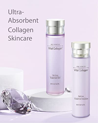 Age Focus Vital Collagen Skincare Set with Toner, Emulsion & Cream