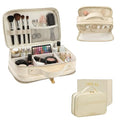 OPEAL 2-in-1 Travel Makeup & Toiletry Organizer Cream Beige TSA Approved