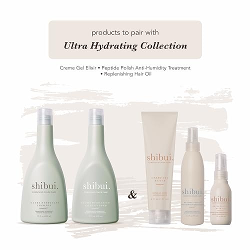 SHIBUI Color Care Ultra Hydrating Shampoo 12 Fl Oz - Silicone-Free, Color Safe, Vegan Hair Care for Medium to Coarse Hair