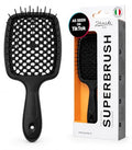 Paddle Hair Brush for Detangling & Blow-Drying - Black