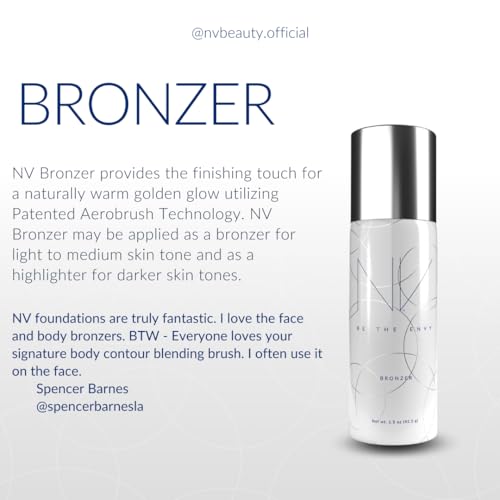 Be the Envy NV Perfecting Mist Bronzer | Hypoallergenic | Lightweight, Buildable Coverage | 9 Shades for All Skin Tones | Antioxidant Botanicals, Non-Comedogenic | Pure & Clean Formula | 1.5 oz