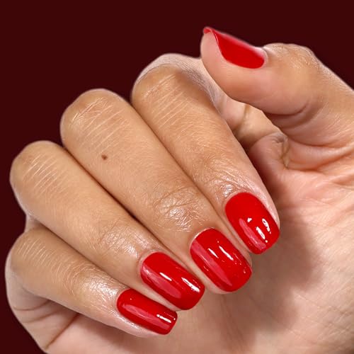 LONDONTOWN lakur Nail Polish - Chip-Resistant, Non-Toxic, Conditions & Hydrates Nails | Glossy Maroon Red, Truly Ruby, .40 fl oz
