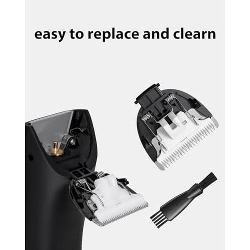 2 Pack Replacement Blades and Protecting Guards for Meridian Trimmer, Compatible with Meridian Body Hair Trimmer(Sage, Onyx, Ocean, Lava), Fit for Meridian Trimmer Blades for Meridian Shaver