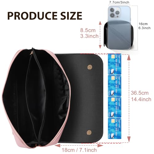 SS 2-in-1 Heat-Resistant Travel Hair Tool Case with Pink Variation