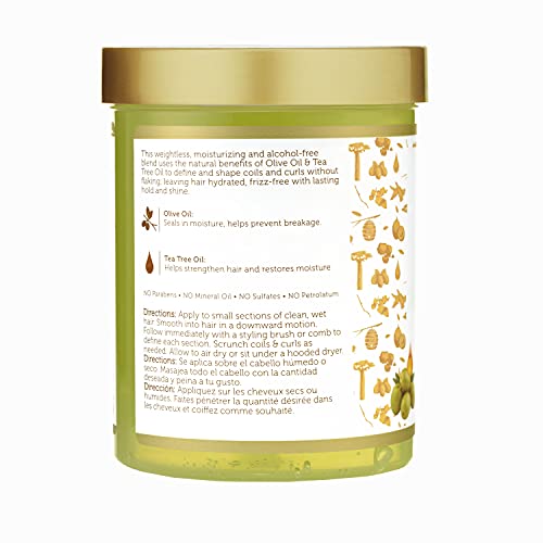 African Pride Moisture Miracle Olive & Tea Tree Oil Max Hold Hair Gel 3 Pack - 18 Oz