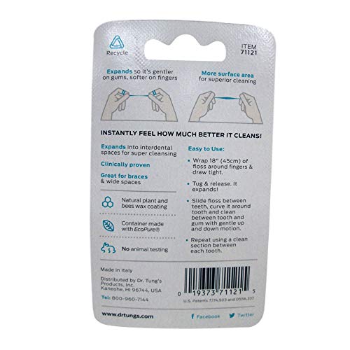 DrTung's Natural Expanding Cardamom Floss - 90ft x 7 Pack, Gentle & Strong Oral Care