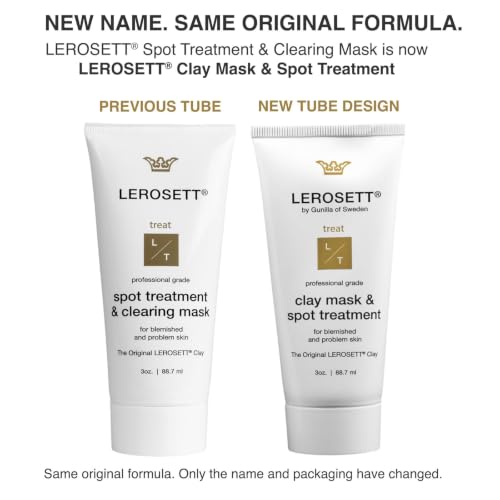 Gunilla Of Sweden LEROSETT Clay Mask & Spot Treatment 3oz Natural Skin Care