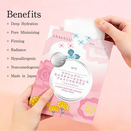 Japanese Face Mask Set, 15-Pack Hydrating Brightening Soothing Sheet Face Masks with Trehalose, Royal Jelly, Centella for Sensitive Skin, Face Mask Skin Care, All Skin Types