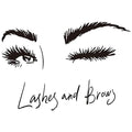 Lash Studio Wall Decal ? PVC Removable Eye and Brow Design ? Ideal for Brow and Beauty Salons, Bedrooms, and Studios ? Size: 25"x18" inch (Black-JZY234-Lashes)