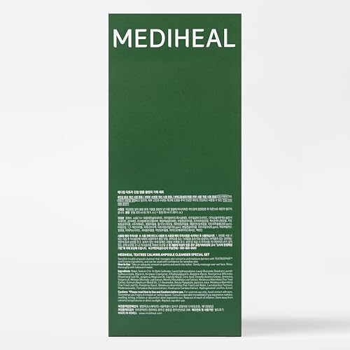 MEDIHEAL Tea Tree Calming Ampoule Cleanser Set - Sensitive Skin, Moisturizing, 2 Sizes – Ampoule Texture, pH Balanced