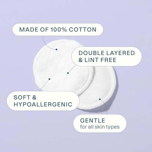 Premium Cotton Rounds for Face - Makeup Remover Pads 1200 Count Classic Variation