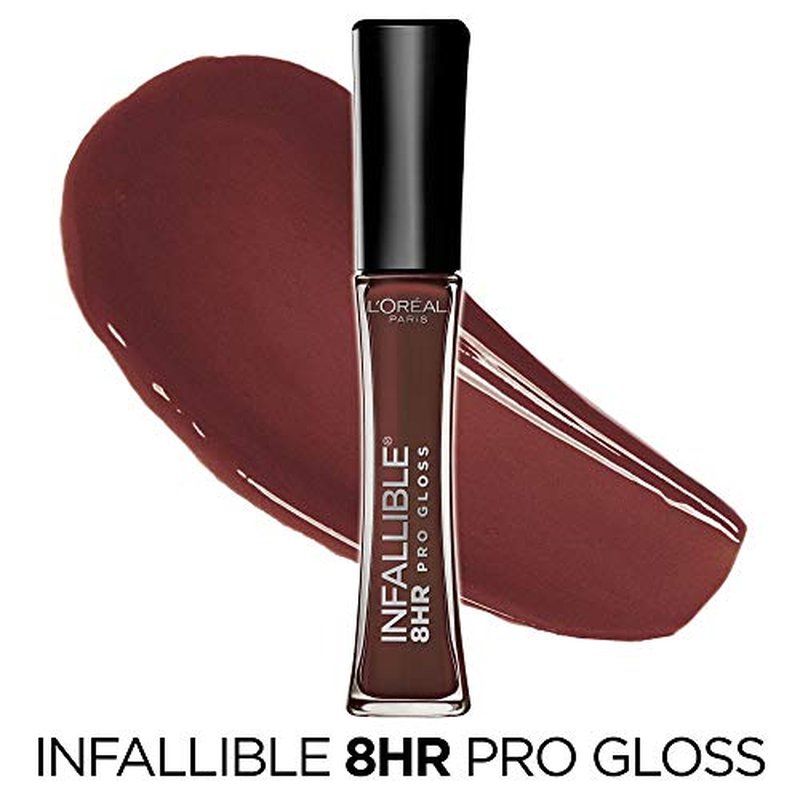 L¡¯Oreal Paris Makeup Infallible 8 Hour Hydrating Lip Gloss, Truffle, 0.21 Fl Oz (Pack of 2)