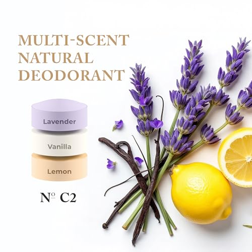 Natural Aluminum-Free Deodorant for Women & Men – Mint, Coconut & Citrus Scent