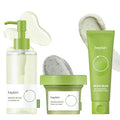 beplain Mung Bean Pore Care Trio - Cleansing Oil & Cleansing Foam 80ml &Clay Mask | Korean Skin Care | Suitable for Sensitive Skin