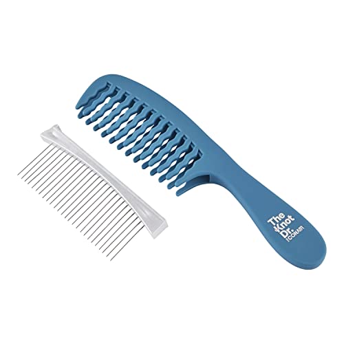 The Knot Dr. For Conair Pro Brite 2-in-1 Detangle Dual-Row Comb, Blue, 1-Piece
