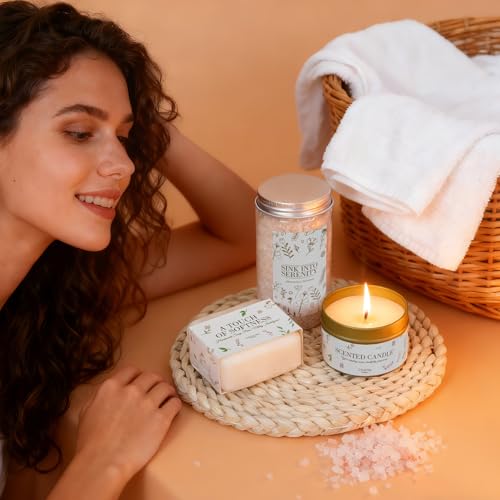 Self Care Spa Gift Basket with Champagne for Women - Birthday & Relaxation Set